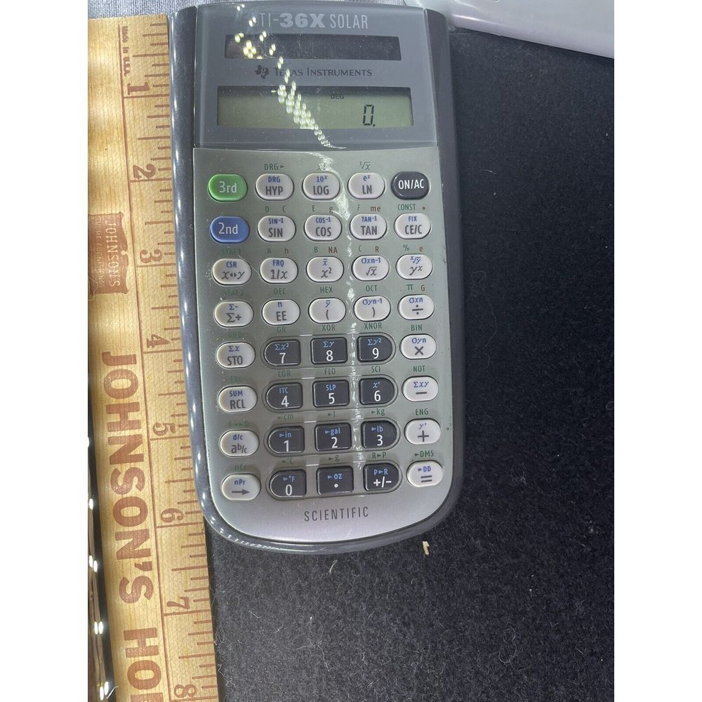 TI-36X Solar Powered Texas Instruments Calculator with Case School Math - Picture 3 of 3